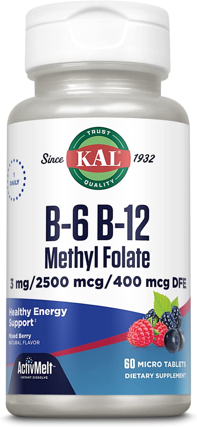 KAL B6 B12 Methyl Fol Activ Berry 60 vegtabs
